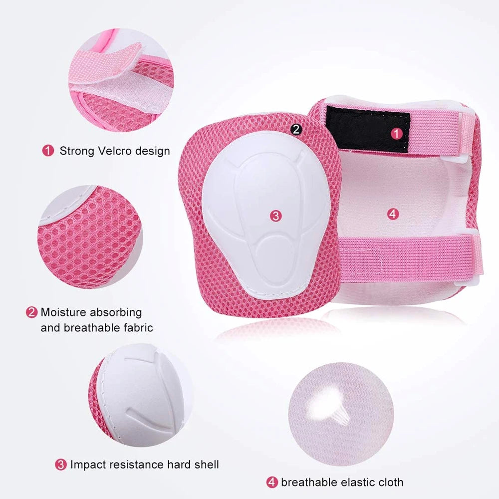 6pcs Kids Knee Pads and Elbow Pads Set,Knee Pads