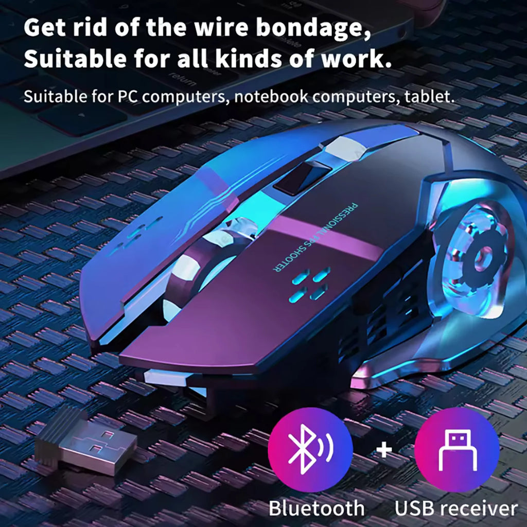 Rechargeable Wireless Mouse Gaming