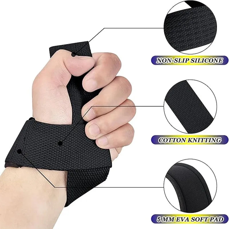 Weightlifting Wrist Straps Strength Training Adjustable