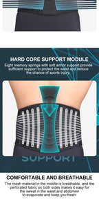 AOLIKES Adjustable Back Lumbar Support Belt