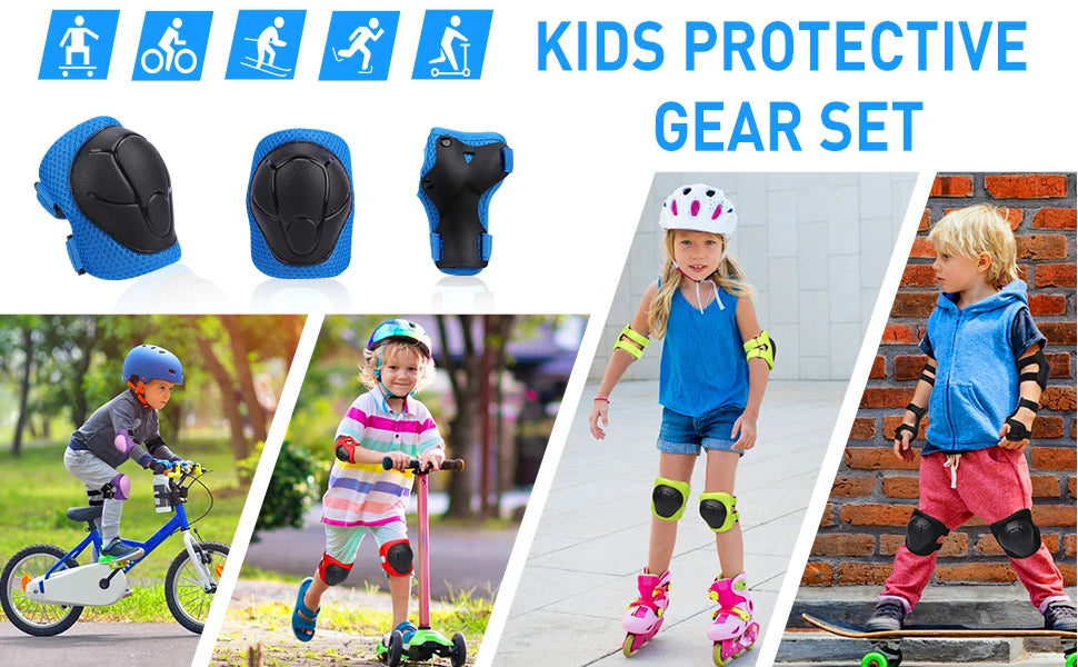 6pcs Kids Knee Pads and Elbow Pads Set,Knee Pads