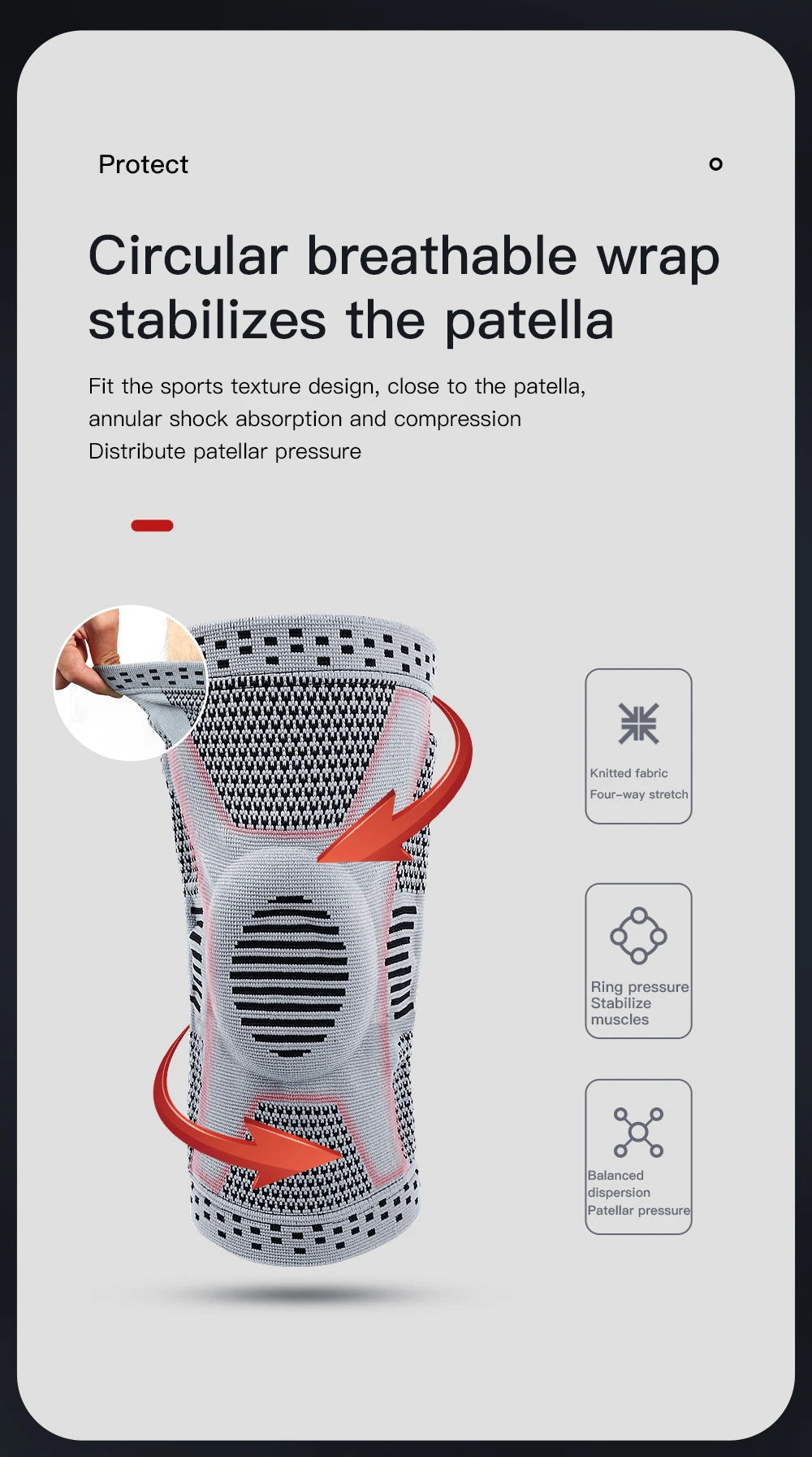 1PC Professional Knee Pads for Joint Compression