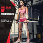Weightlifting Wrist Straps Strength Training Adjustable