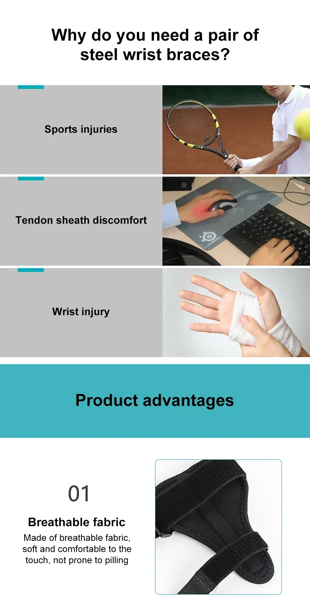 1pc Wrist Guards Thumb Guards Breathable Tendon