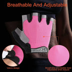 Fingerless Gym Gloves Women Men Weightlifting