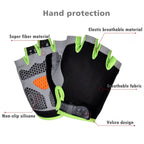 Fingerless Gym Gloves Women Men Weightlifting