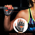 Fingerless Gym Gloves Women Men Weightlifting