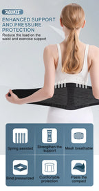 AOLIKES Adjustable Back Lumbar Support Belt