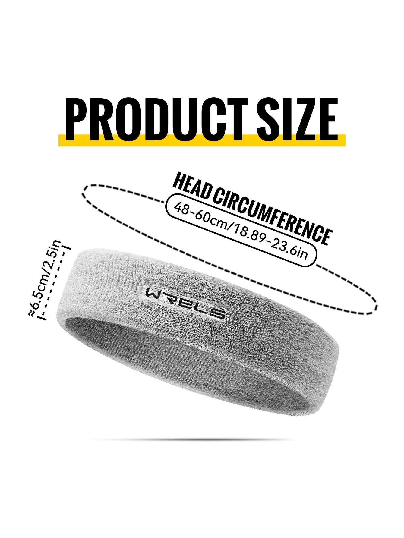 WRELS Sweatbands Sports Moisture Wicking Athletic