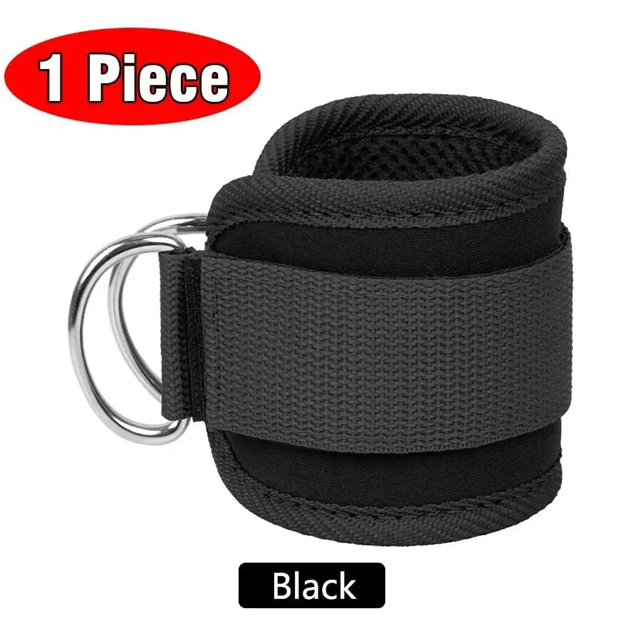 Fitness Ankle Straps Adjustable D-Ring Support