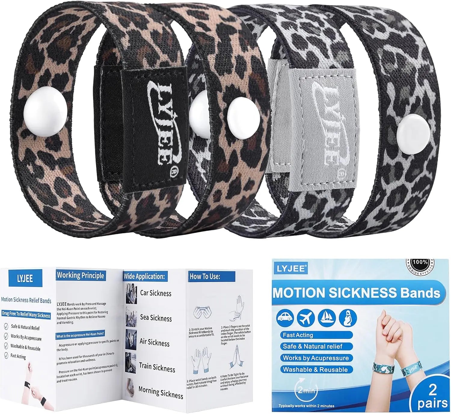 LYJEE Motion Sickness Bands/Acupressure