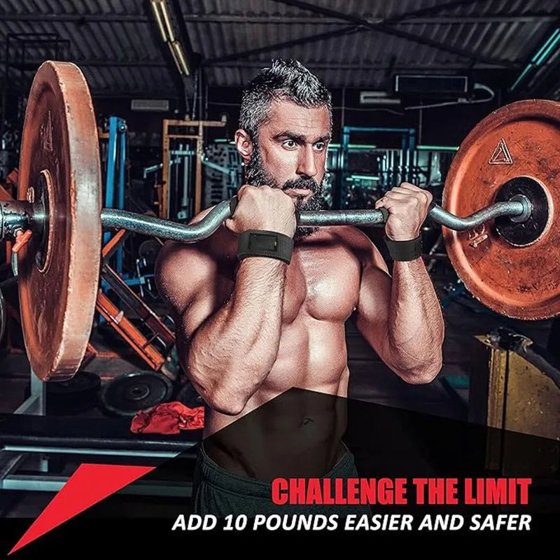 Weightlifting Wrist Straps Strength Training Adjustable