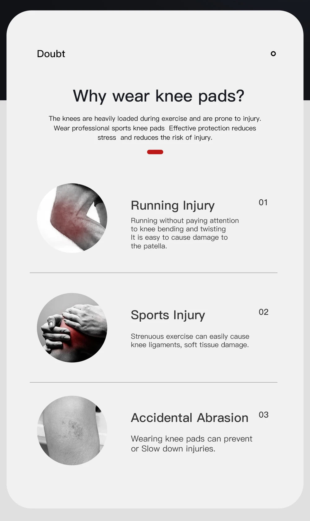 1PC Professional Knee Pads for Joint Compression