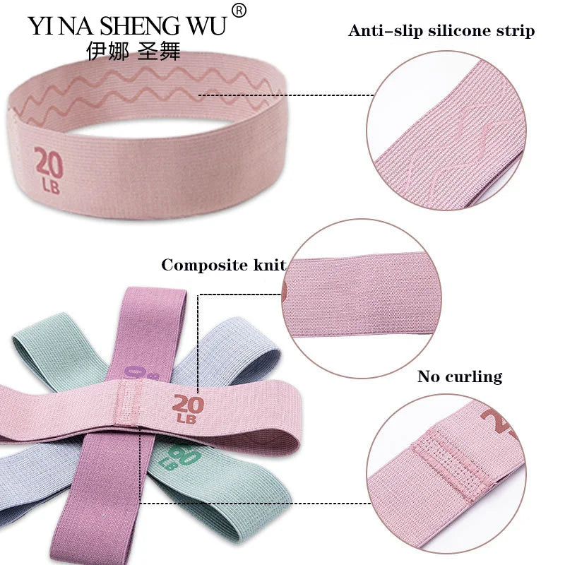 Fabric Resistance Hip Booty Bands Glute Thigh Elastic