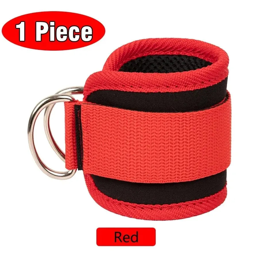 Fitness Ankle Straps Adjustable D-Ring Support