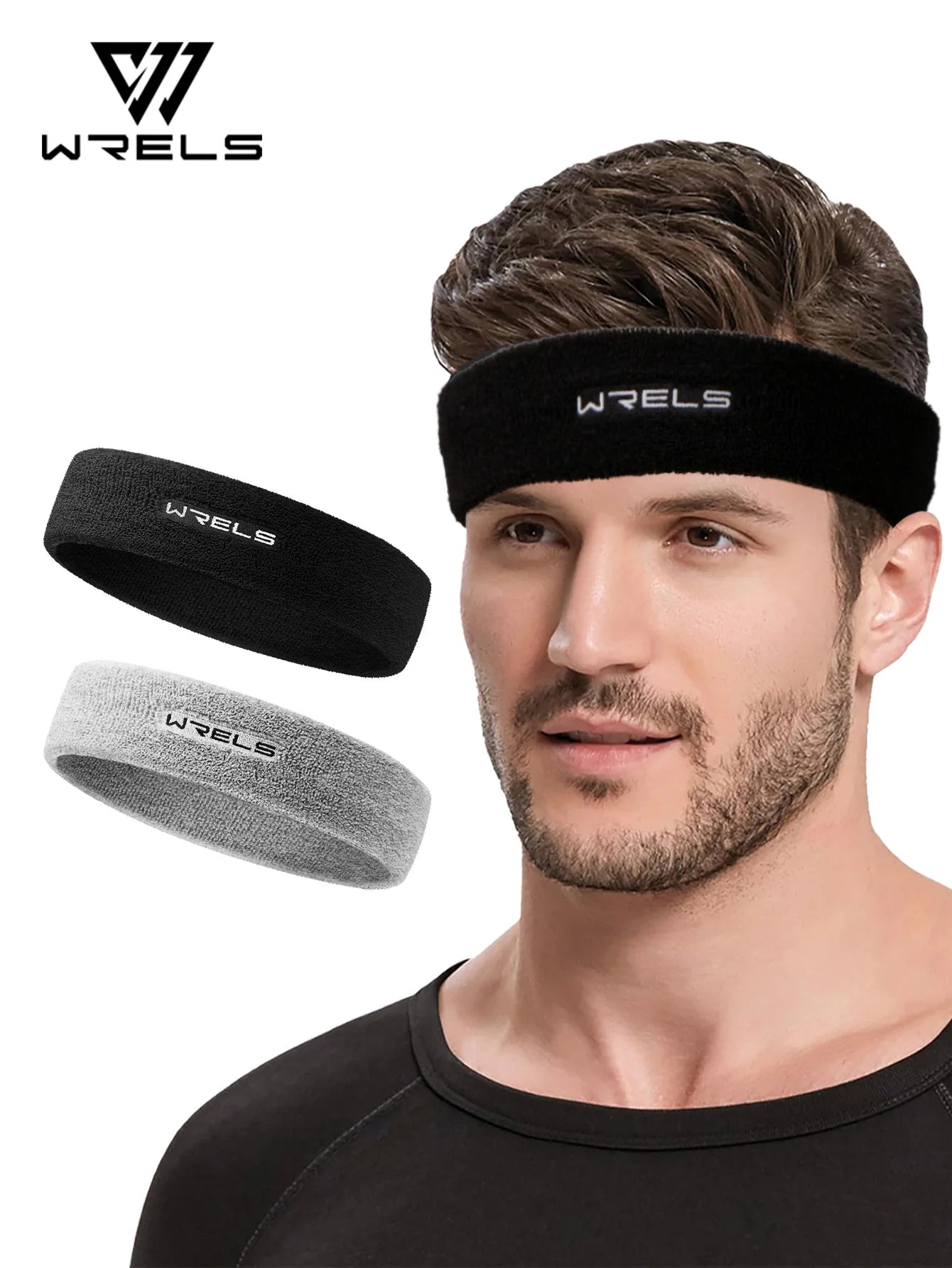 WRELS Sweatbands Sports Moisture Wicking Athletic