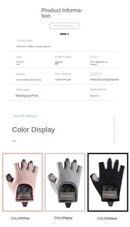 1 Pair Gym Body Building Training Fitness Gloves