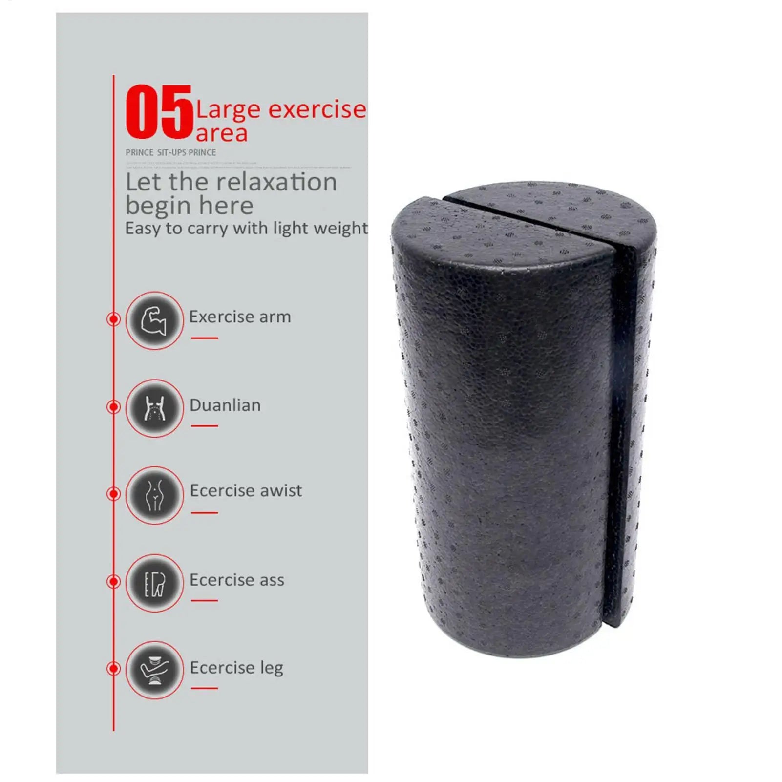 Fitness Yoga Column Roller/Half Foam