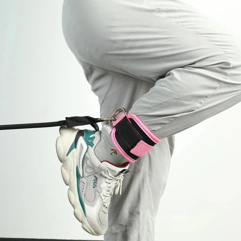 Fitness Ankle Straps Adjustable D-Ring Support