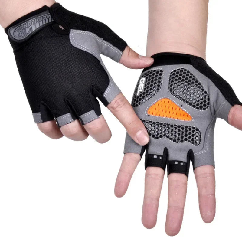 Fingerless Gym Gloves Women Men Weightlifting