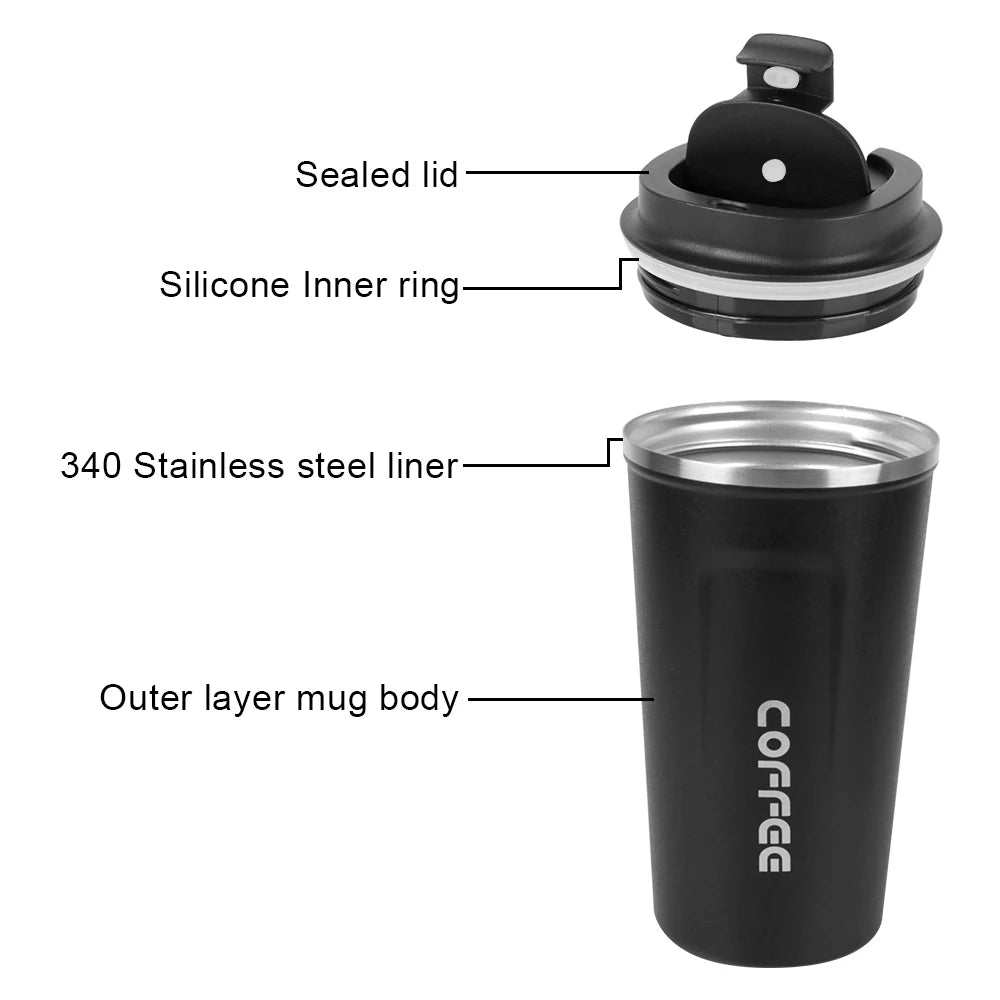 Thermo Cafe Coffee Mug Car Thermos Mug 380/510ML