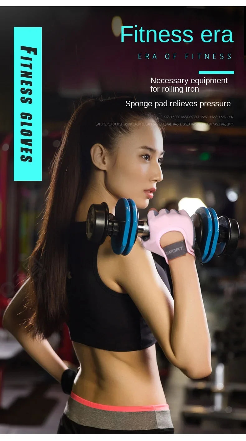 1 Pair Gym Body Building Training Fitness Gloves