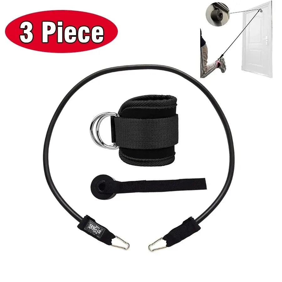 Fitness Ankle Straps Adjustable D-Ring Support