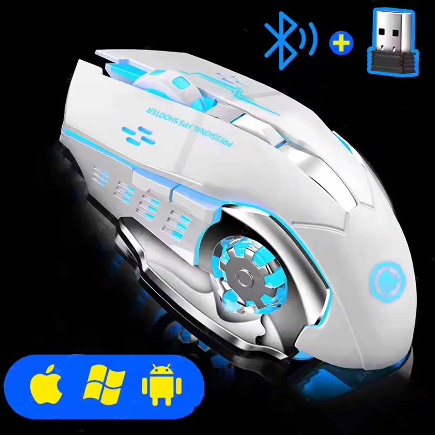 Rechargeable Wireless Mouse Gaming